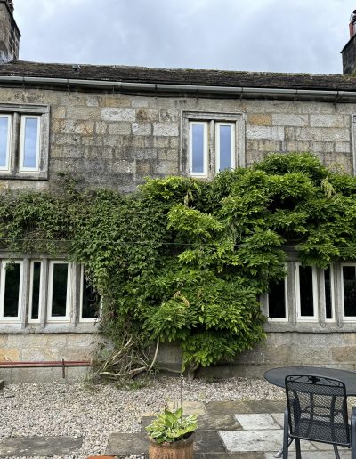 Beauitful bespoke Wooden Accoya Timber heritage Windows with slimline glass. Handmade in our Rylstone Workshop, near Skipton installed in Burnsall, Craven Yorkshire Dales