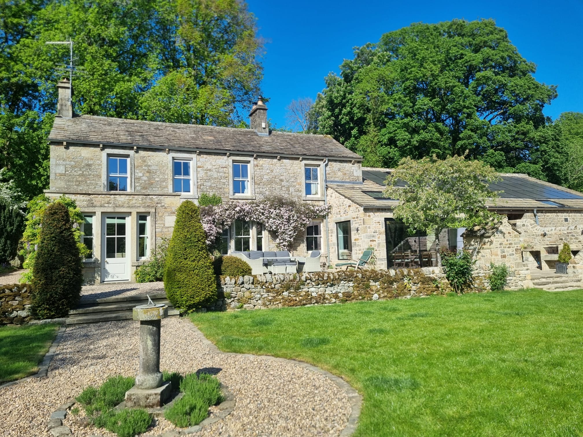 Bespoke Handcrafted Accoya Timber Doors and Sliding Sash Windows, manufactured in our Rylstone Workshop, near Skipton, Installed in Burnsall, Yorkshire Dales