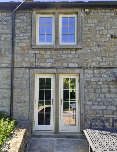 Bespoke Timber Accoya Doors and Timber Windows with Georgian Bars, Manufactured in our Rylstone Workshop near Skipton and Installed in Whalley, Bolton By Bowland