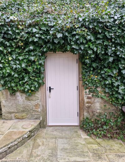 Bespoke Timber Accoya Entrance Door and Flush Casement Windows, Manufactured in our Rylstone Workshop near Skipton and Installed in Darley, Harrogate