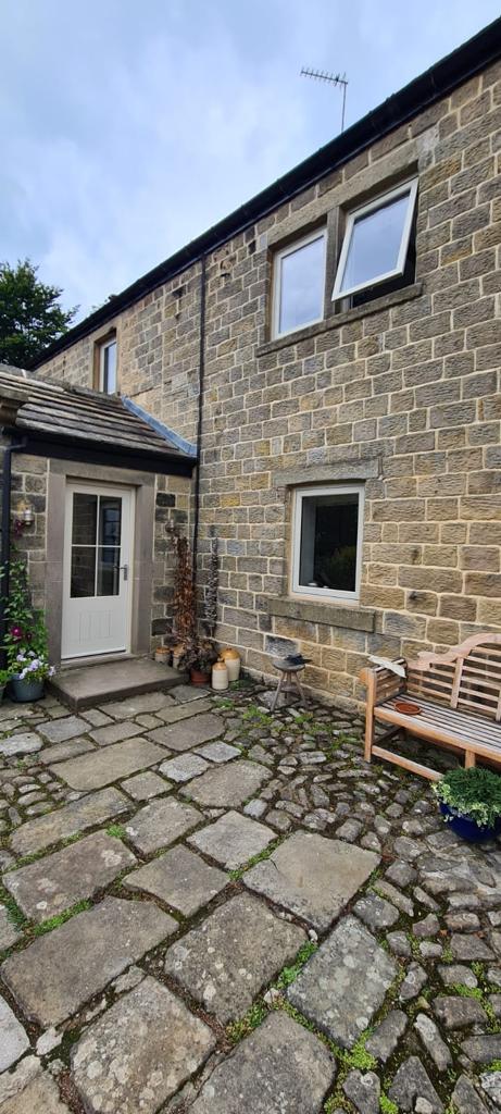 Bespoke Timber Accoya Flush Casement Windows and Timber Accoya Door, Manufactured in Rylstone, near Skipton, fit in Nidderdale Door near Harrogate