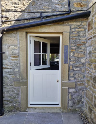 Bespoke Timber Accoya Stable Door, Manufactured in our Rylstone Workshop near Skipton and Installed in Dacre, Harrogate