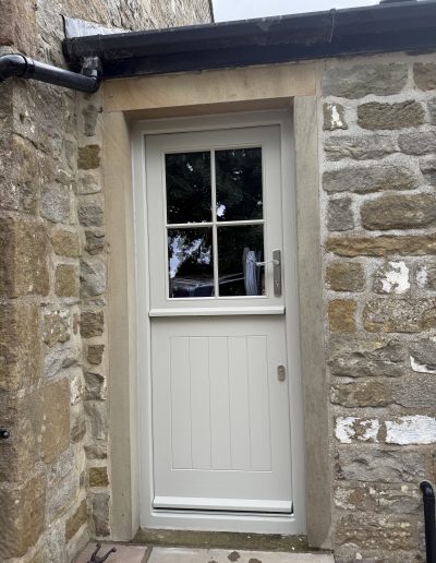 Bespoke Timber Accoya Stable Door, Manufactured in our Rylstone Workshop near Skipton and Installed in Easingwold