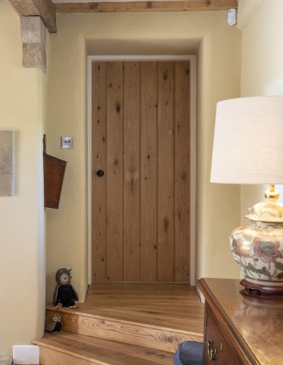 Bespoke Timber Oak Feature Internal Doors, Manufactured in our Rylstone Workshop near Skipton and Installed in Cracoe, Craven Yorkshire Dales