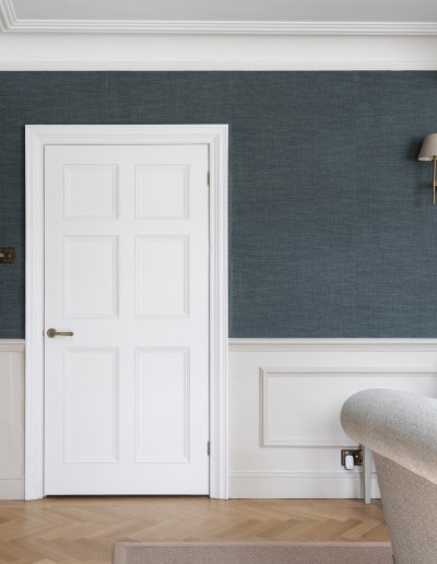 Bespoke Timber Painted Internal Doors, Manufactured in our Rylstone Workshop near Skipton and Installed in Harrogate Craven Yorkshire Dales