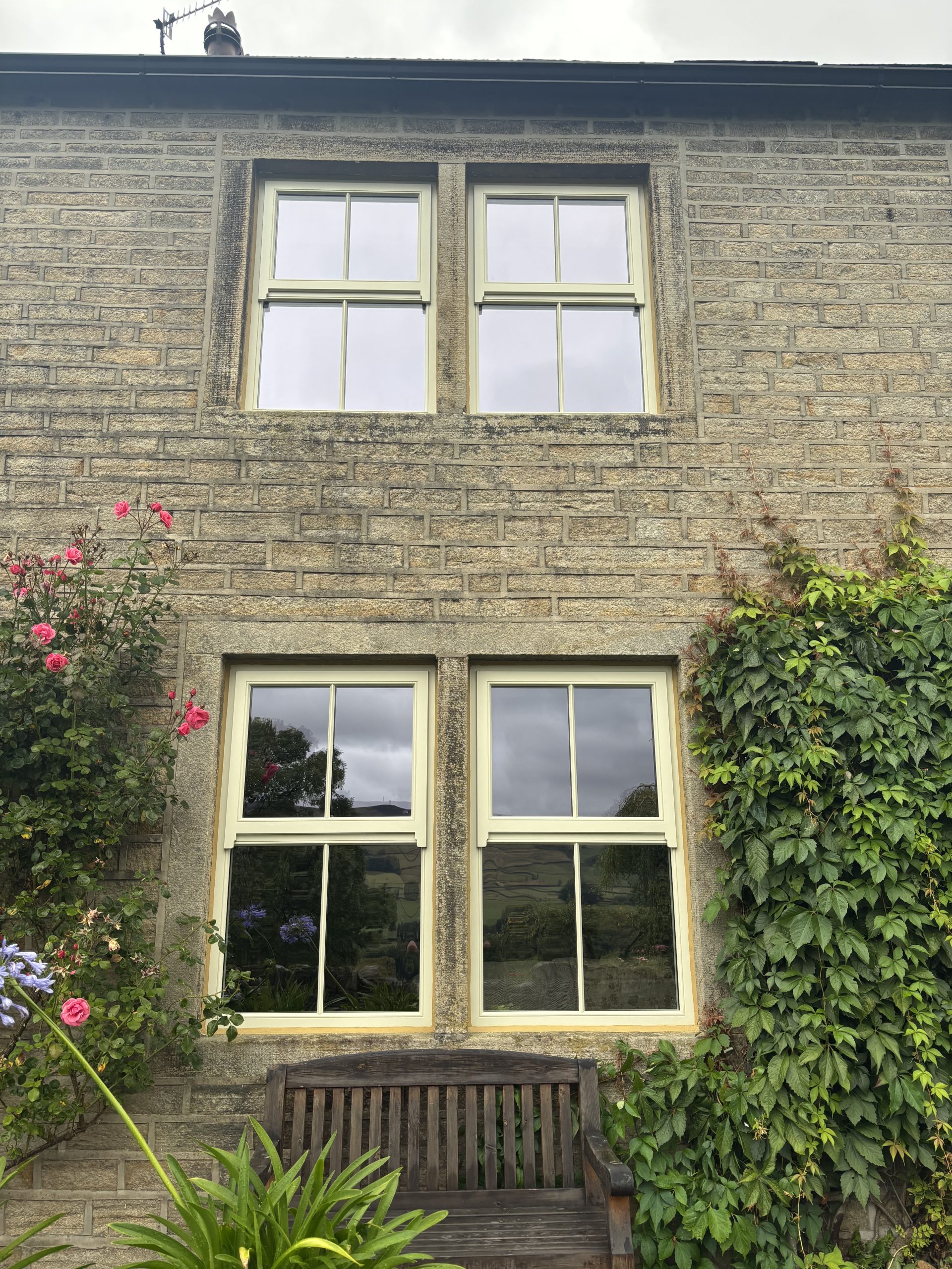 Bespoke Timber Wooden Accoya Replacement Mock Sash Window. Manufactured in our Rylstone Workshop near Skipton. Installed in Northallerton