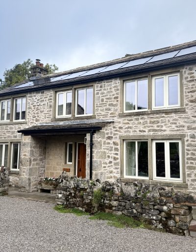 Bespoke Timber Wooden Accoya Stormproof Bespoke Casement Windows . Manufactured in our Rylstone Workshop, near Skipton & Ilkley. Installed in Linton, Craven