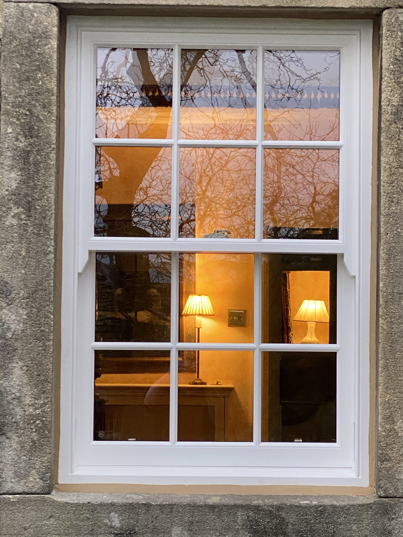 Bespoke Traditional Accoya Sliding Sash Window, Manufactured in our yorkshire dales workshop near Skipton and Installed in Richmond, Leyburn