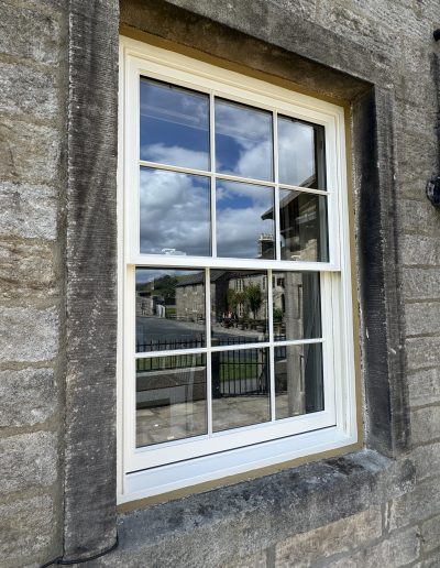 Bespoke Traditional Heritage Accoya Sliding Sash Window Installed Burnsall, Skipton, Craven, Yorkshire Dales