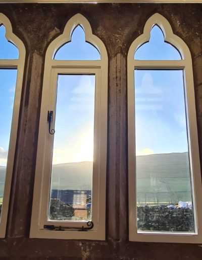 Bespoke Unique Accoya Timber Windows. Handmade in our Rylstone Workshop, near Skipton insatlled in Halton Gill, Craven in the Yorkshire Dales