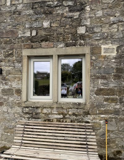 Bespoke Wooden Accoya Timber Flush Casement Windows. Handmade in our Rylstone Workshop, near Skipton installed near Clitheroe, Ribble Valley