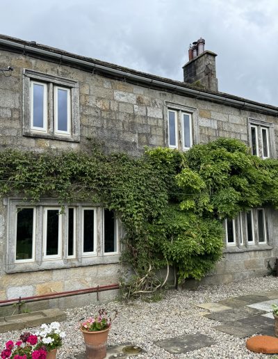 Bespoke Wooden Accoya Timber heritage Windows with heritage double glazing. Handmade in our Rylstone Workshop, near Skipton installed in Burnsall, Craven Yorkshire Dales