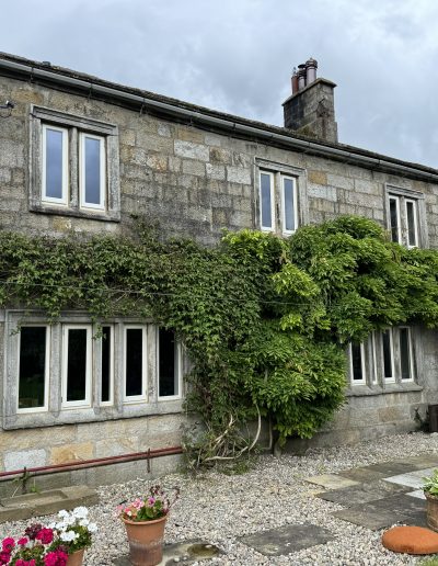 Bespoke Wooden Accoya Timber heritage Windows with slimline glass. Handmade in our Rylstone Workshop, near Skipton installed in Burnsall, Craven Yorkshire