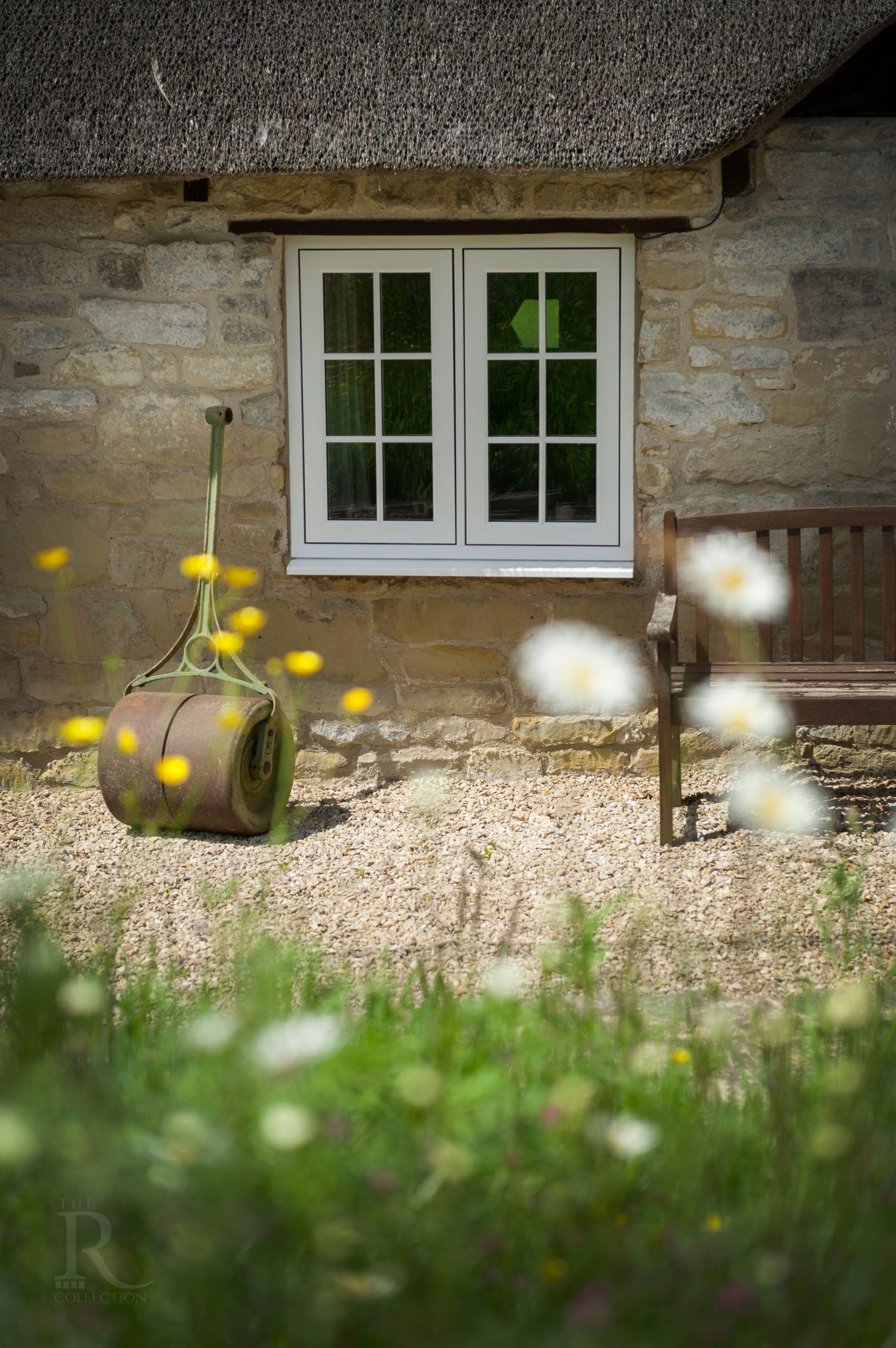 Bespoke Wooden Accoya Timber Flush Casement Windows featuring Georgian Bars. Handmade in our Rylstone Workshop, near Skipton installed near Clitheroe, Ribble Valley