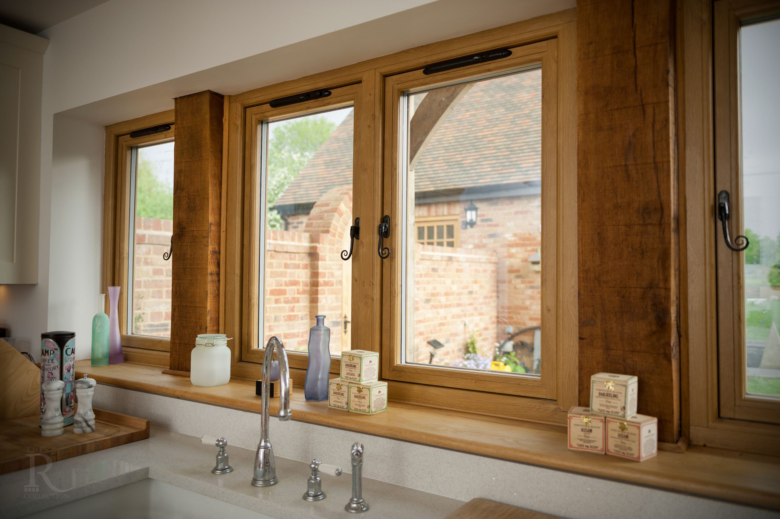 Bespoke Wooden Accoya Timber Flush Casement Windows featuring Georgian Bars. Handmade in our Rylstone Workshop, near Skipton installed South Lakes