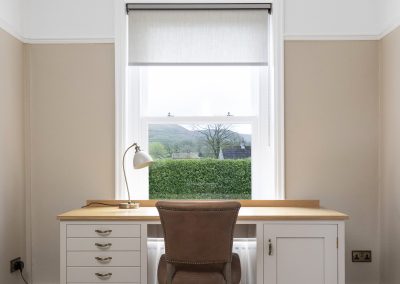 Luxury Bespoke Handcrafted Desk made in yorkshire dales workshop, near Skipton, fitted in Masham