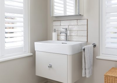 Luxury Bespoke Handcrafted Sink Cabinet made in yorkshire dales workshop, near Skipton, fitted in Helmsley, near York