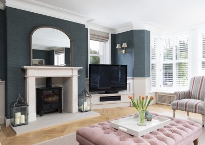 Luxury Bespoke Handcrafted TV Unit made in yorkshire dales workshop, near Skipton, fitted in Leyburn