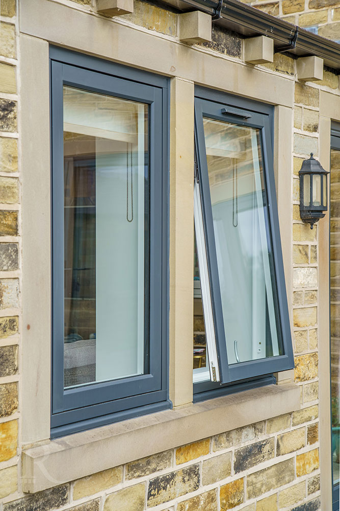 Bespoke Wooden Accoya Timber Flush Casement Windows. Handmade in our Rylstone Workshop, near Skipton, installed near Masham