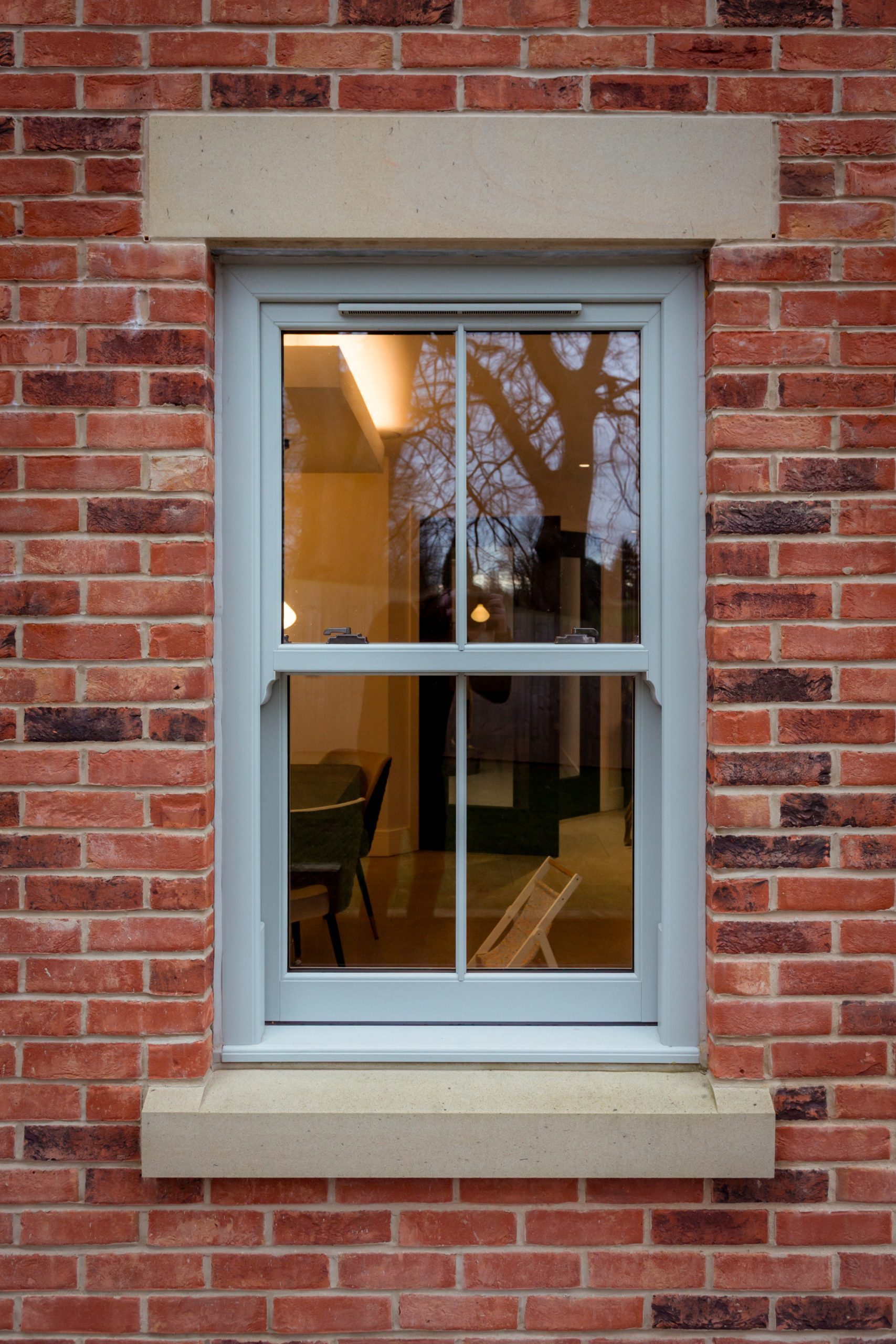 Bespoke Traditional Accoya Sliding Sash Window, Manufactured in our yorkshire dales workshop near Skipton and Installed in Richmond, Leyburn