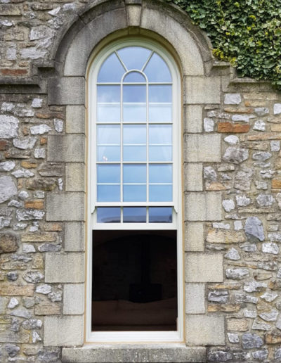 Bespoke Traditional Arched Accoya Sliding Sash Window Installed Near Conistone, Skipton, Craven, Yorkshire Dales
