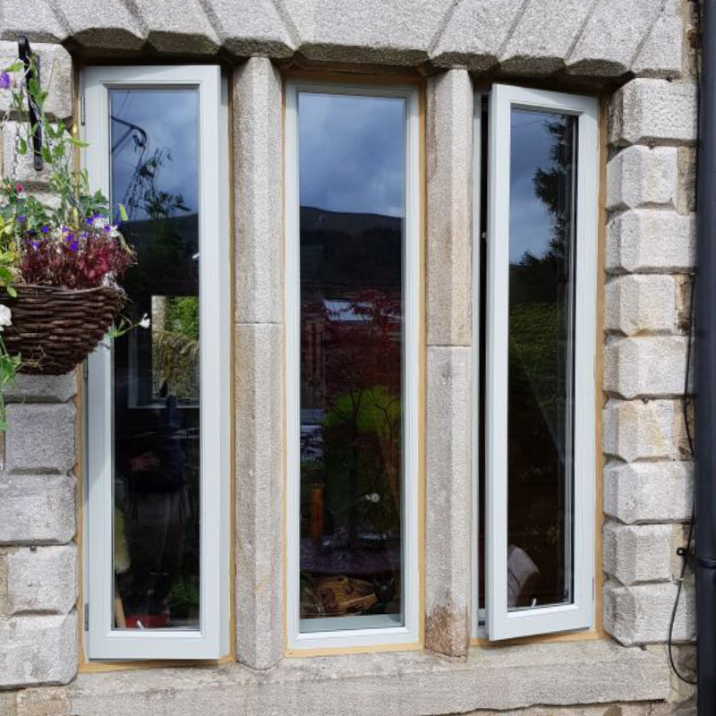 Bespoke Wooden Accoya Timber Stormproof Casement Windows. Handmade in our Rylstone Workshop, near Skipton, Ilkley, Clitheroe, Harrogate, Ripon, Settle. Installed in Starbotton, Yorkshire Dales, Craven.